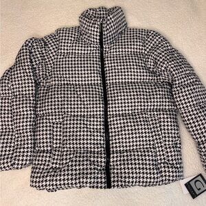 NWT Gallery Black & White Puffer Jacket